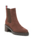 Tommy Hilfiger Polokozačky Outdoor Chelsea Mid Heel Boot FW0FW06619 Hnědá - Pepit.cz