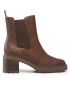 Tommy Hilfiger Polokozačky Outdoor Chelsea Mid Heel Boot FW0FW06737 Hnědá - Pepit.cz