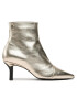 Tommy Hilfiger Polokozačky Pointy Heel Boot FW0FW07048 Zlatá - Pepit.cz