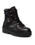 Tommy Hilfiger Polokozačky Polished Leather Flat Boot FW0FW06042 Černá - Pepit.cz