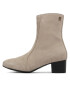 Tommy Hilfiger Polokozačky Th Feminine City Suede Bootie FW0FW07536 Béžová - Pepit.cz