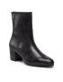 Tommy Hilfiger Polokozačky Th Hardware Bootie Leather FW0FW06760 Černá - Pepit.cz