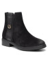 Tommy Hilfiger Polokozačky Th Hardware Suede Flat Boot FW0FW05974 Černá - Pepit.cz