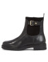 Tommy Hilfiger Polokozačky Thermo Material Mix Belt Bootie FW0FW07477 Černá - Pepit.cz