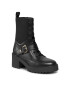 Tommy Hilfiger Polokozačky Tommy Belt Leather Boot FW0FW07526 Černá - Pepit.cz