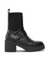 Tommy Hilfiger Polokozačky Tommy Belt Leather Boot FW0FW07526 Černá - Pepit.cz