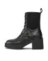 Tommy Hilfiger Polokozačky Tommy Belt Leather Boot FW0FW07526 Černá - Pepit.cz