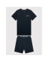 Tommy Hilfiger Pyžamo UB0UB00436 Tmavomodrá Regular Fit - Pepit.cz