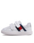 Tommy Hilfiger Sneakersy Flag Low Cut Velcro Sneaker T1A9-32683-1355 S Bílá - Pepit.cz