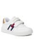 Tommy Hilfiger Sneakersy Flag Low Cut Velcro Sneaker T1A9-32956-1355 S Bílá - Pepit.cz