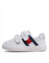 Tommy Hilfiger Sneakersy Flag Low Cut Velcro SneakerT1A9-32683-1355 M Bílá - Pepit.cz