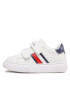 Tommy Hilfiger Sneakersy Stripes Low Cut Velcro Sneaker T1A9-32694-1355X336 M Bílá - Pepit.cz