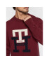 Tommy Hilfiger Svetr Bold Monogram MW0MW28045 Bordó Oversize - Pepit.cz