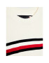 Tommy Hilfiger Svetr Essential Global Stripe KB0KB07826 D Bílá Regular Fit - Pepit.cz