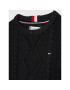 Tommy Hilfiger Svetr Essential KG0KG06201 D Černá Regular Fit - Pepit.cz