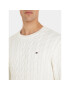 Tommy Hilfiger Svetr MW0MW33132 Écru Relaxed Fit - Pepit.cz