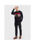 Tommy Hilfiger Svetr Seasonal Crest Stripe MW0MW29050 Tmavomodrá Relaxed Fit - Pepit.cz