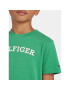 Tommy Hilfiger T-Shirt Arched KB0KB08333 M Zelená Regular Fit - Pepit.cz