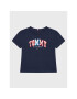 Tommy Hilfiger T-Shirt Chainstitch KB0KB07798 D Tmavomodrá Regular Fit - Pepit.cz