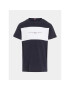 Tommy Hilfiger T-Shirt Colorblock KB0KB08552 S Tmavomodrá Regular Fit - Pepit.cz