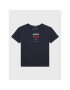 Tommy Hilfiger T-Shirt Embroidered KB0KB07598 Tmavomodrá Regular Fit - Pepit.cz