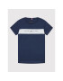 Tommy Hilfiger T-Shirt Essential Colorblock KB0KB07279 D Tmavomodrá Regular Fit - Pepit.cz