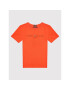 Tommy Hilfiger T-Shirt Essential Logo KB0KB05844 D Červená Regular Fit - Pepit.cz