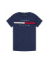 Tommy Hilfiger T-Shirt Flag Rib Insert KB0KB06532 D Tmavomodrá Regular Fit - Pepit.cz