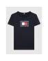 Tommy Hilfiger T-Shirt Global Stripe Flag KB0KB07602 Tmavomodrá Regular Fit - Pepit.cz