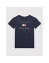 Tommy Hilfiger T-Shirt KB0KB07286 Tmavomodrá Regular Fit - Pepit.cz