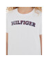 Tommy Hilfiger T-Shirt Monotype Tartan KG0KG07804 Bílá Regular Fit - Pepit.cz