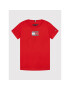 Tommy Hilfiger T-Shirt Tape Graphic Tee KB0KB07282 D Červená Regular Fit - Pepit.cz