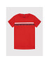 Tommy Hilfiger T-Shirt Tape KB0KB07357 D Červená Regular Fit - Pepit.cz