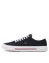 Tommy Hilfiger Tenisky Core Corporate Vulc Canvas FM0FM04560 Tmavomodrá - Pepit.cz