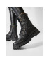 Tommy Hilfiger Turistická obuv Monogram lace Up Boot FW0FW05994 Černá - Pepit.cz