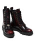 Tommy Hilfiger Turistická obuv Polished Leather Lace Up Boot FW0FW06008 Černá - Pepit.cz