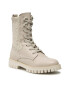 Tommy Hilfiger Turistická obuv Th Knitted Flat Boot FW0FW05767 Béžová - Pepit.cz