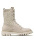 Tommy Hilfiger Turistická obuv Th Knitted Flat Boot FW0FW05767 Béžová - Pepit.cz