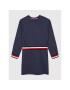 Tommy Hilfiger Úpletové šaty Global Stripe KG0KG06215 D Tmavomodrá Regular Fit - Pepit.cz