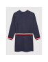 Tommy Hilfiger Úpletové šaty Global Stripe KG0KG06215 D Tmavomodrá Regular Fit - Pepit.cz