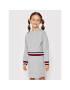 Tommy Hilfiger Úpletové šaty Global Stripe KG0KG06215 M Šedá Regular Fit - Pepit.cz