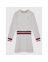 Tommy Hilfiger Úpletové šaty Global Stripe KG0KG06215 M Šedá Regular Fit - Pepit.cz