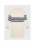 Tommy Hilfiger Úpletové šaty Prep Stripe KG0KG06883 D Écru Relaxed Fit - Pepit.cz