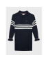 Tommy Hilfiger Úpletové šaty Prep Stripe KG0KG06883 D Tmavomodrá Relaxed Fit - Pepit.cz