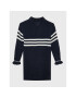 Tommy Hilfiger Úpletové šaty Prep Stripe KG0KG06883 D Tmavomodrá Relaxed Fit - Pepit.cz