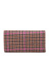 Tommy Hilfiger Velká dámská peněženka Life Large Wallet Check AW0AW13642 Hnědá - Pepit.cz