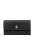 Tommy Hilfiger Velká dámská peněženka Th Element Large Flap Wallet AW0AW12079 Černá - Pepit.cz