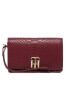 Tommy Hilfiger Velká dámská peněženka Th Lock Med Flap Wallet Snake AW0AW10532 Bordó - Pepit.cz