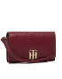 Tommy Hilfiger Velká dámská peněženka Th Lock Med Flap Wallet Snake AW0AW10532 Bordó - Pepit.cz