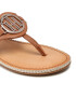 Tommy Hilfiger Žabky Essential Leather Flat Sandal FW0FW05620 Hnědá - Pepit.cz